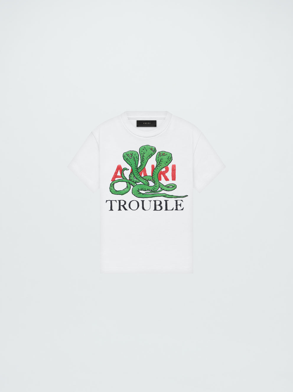 White Amiri TROUBLE TEE | 092186-JMO