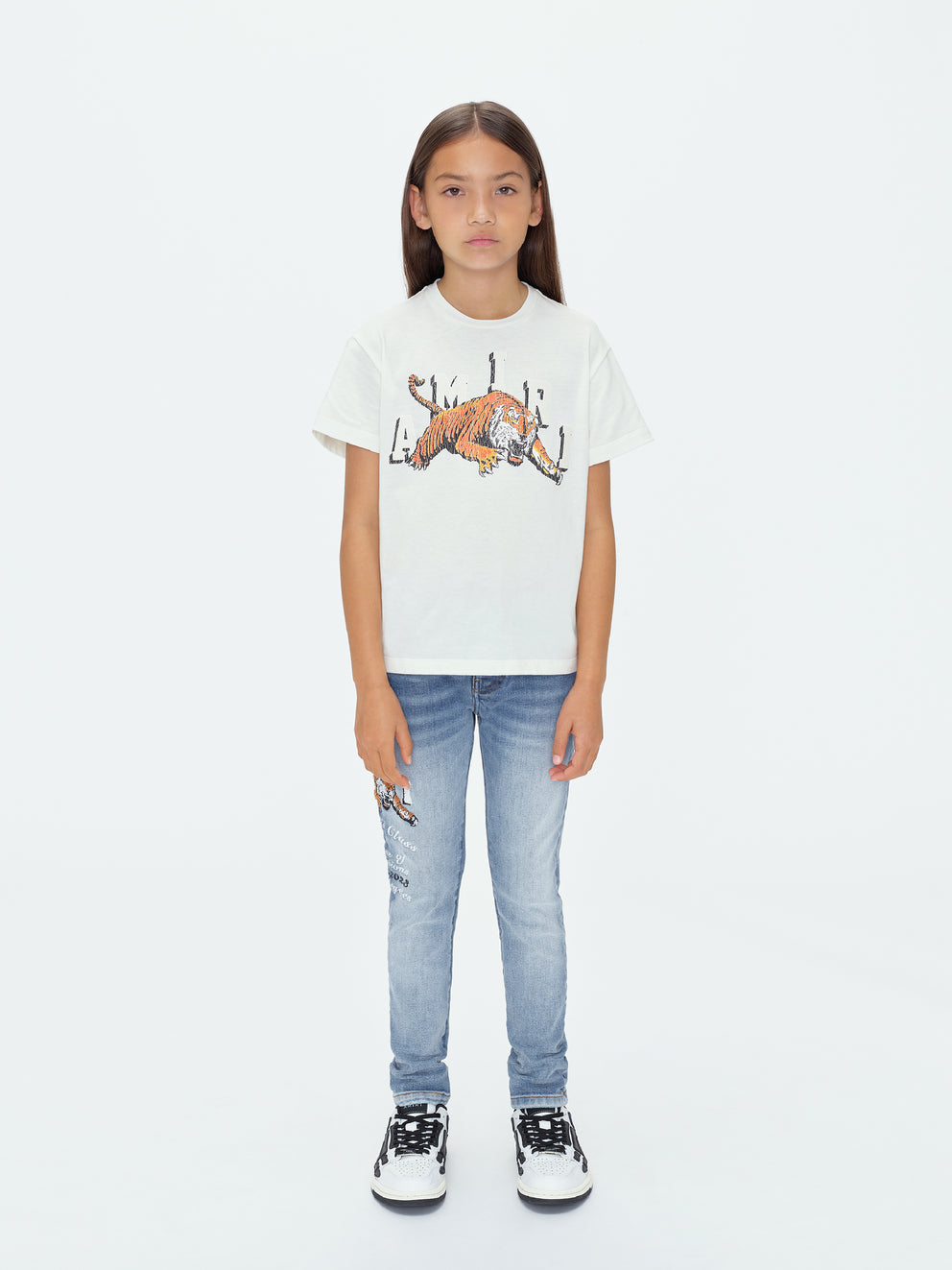 White Amiri VINTAGE TIGER TEE | 412590-IAL