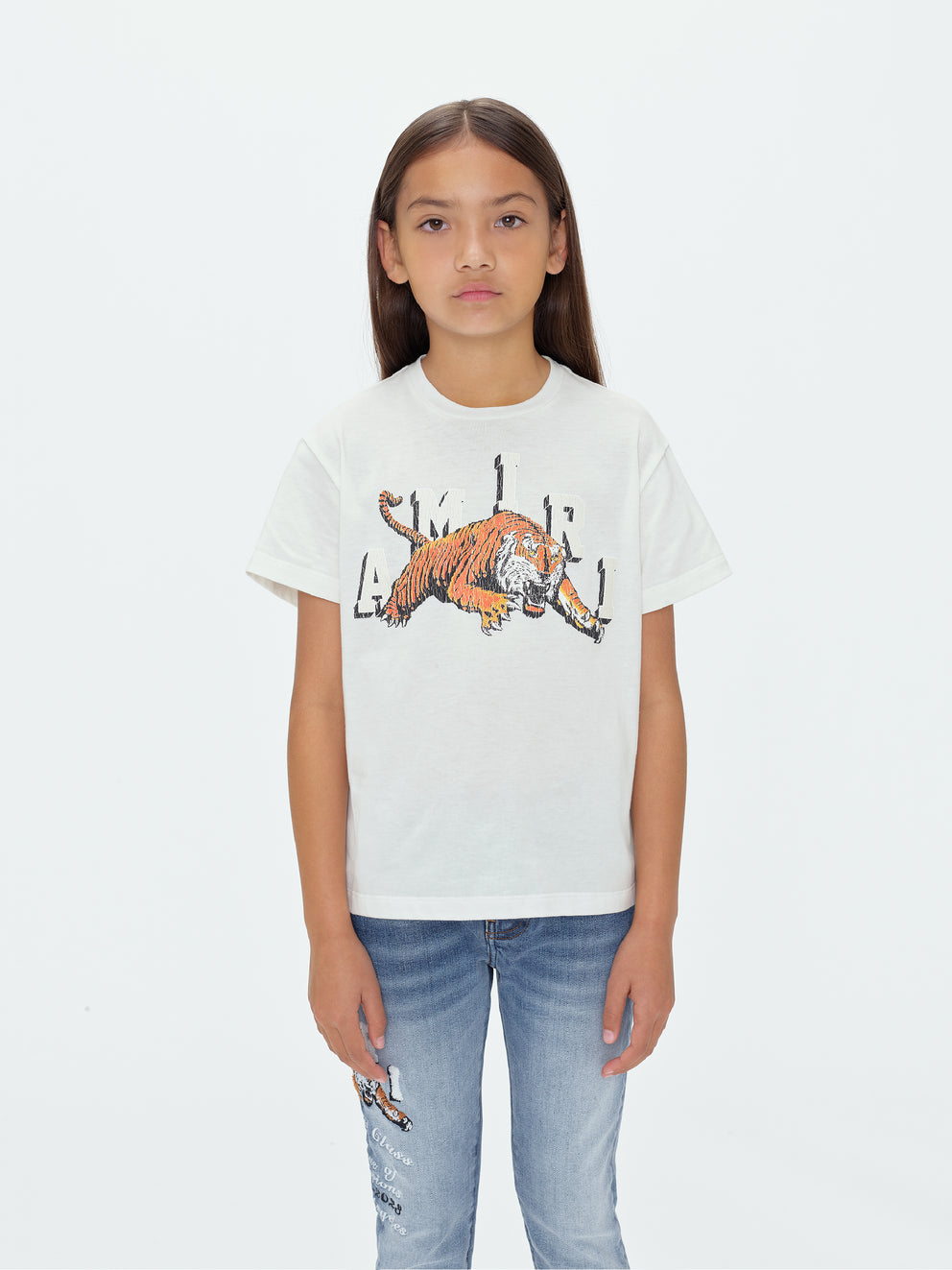 White Amiri VINTAGE TIGER TEE | 412590-IAL