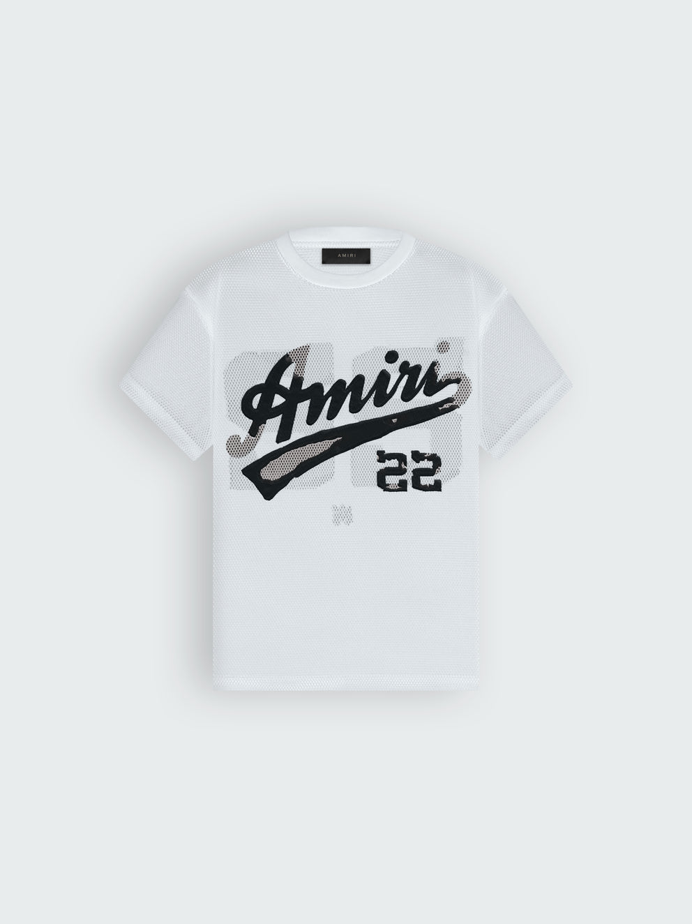 White / Black Amiri 22 MESH TEE | 054213-FJT