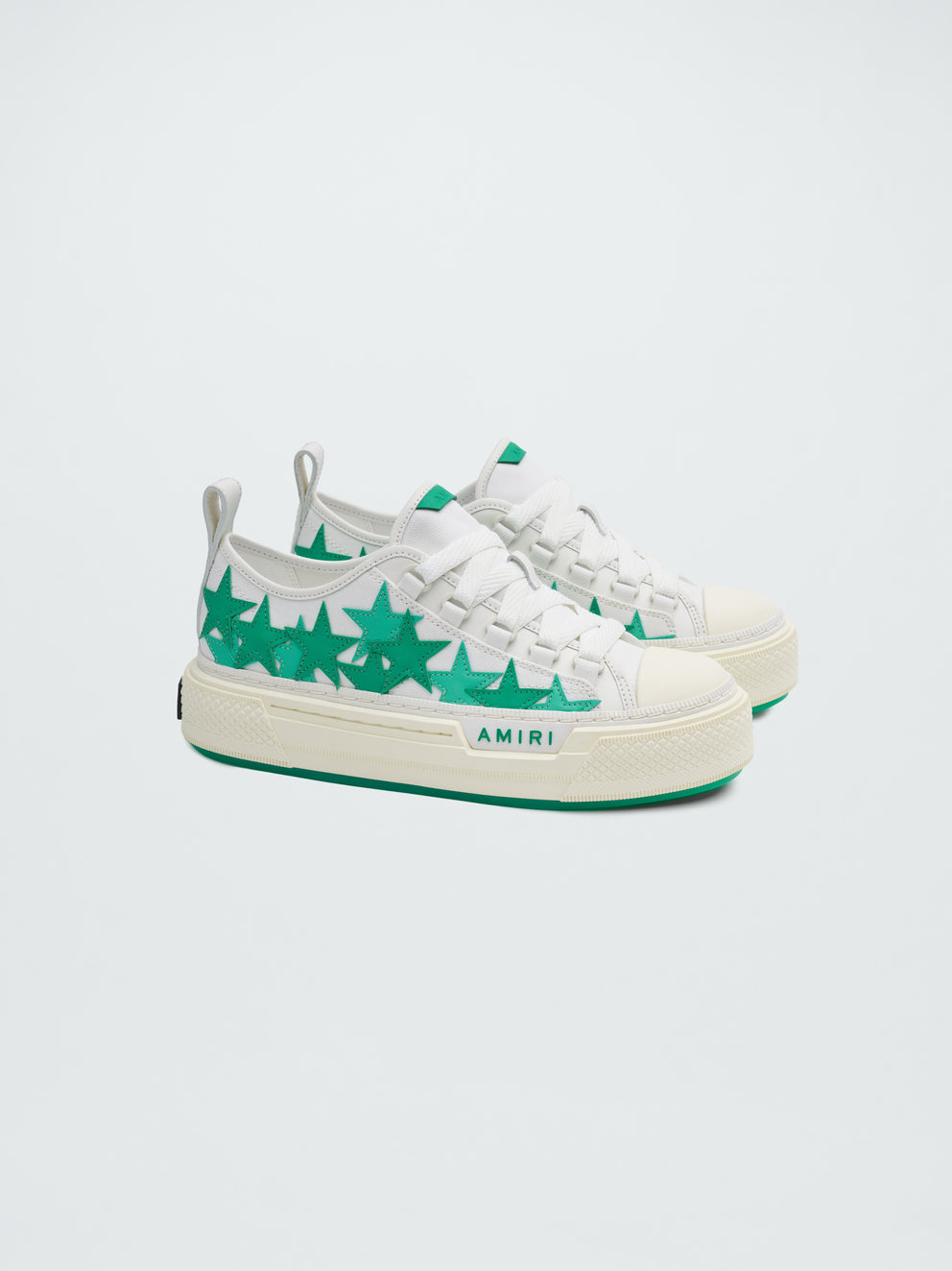 White / Green Amiri COURT LOW | 497152-VJE